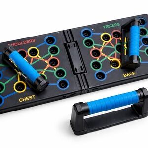 Portable Push Up Board with Handles – Multi-Function Home Gym Strength System